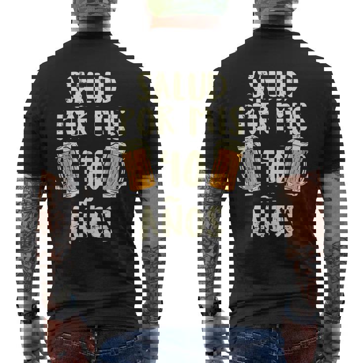 Salud Por Mis 40 Anos Cerveza Humor Birthday Hombre Regalo Camiseta Hombre Estampado Espalda