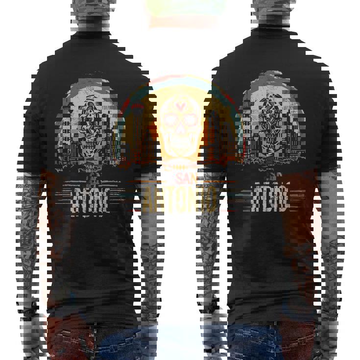 San Antonio Sugar Skull Cinco De Mayo Fiesta Matching Men's T-shirt Back Print