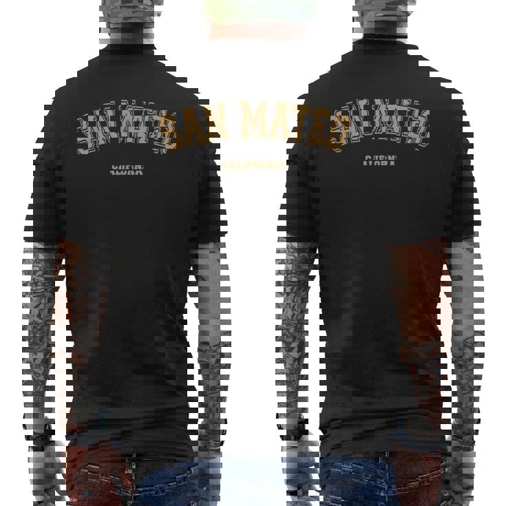 San Mateo Sports College Style En San Mateo Camiseta Hombre Estampado Espalda