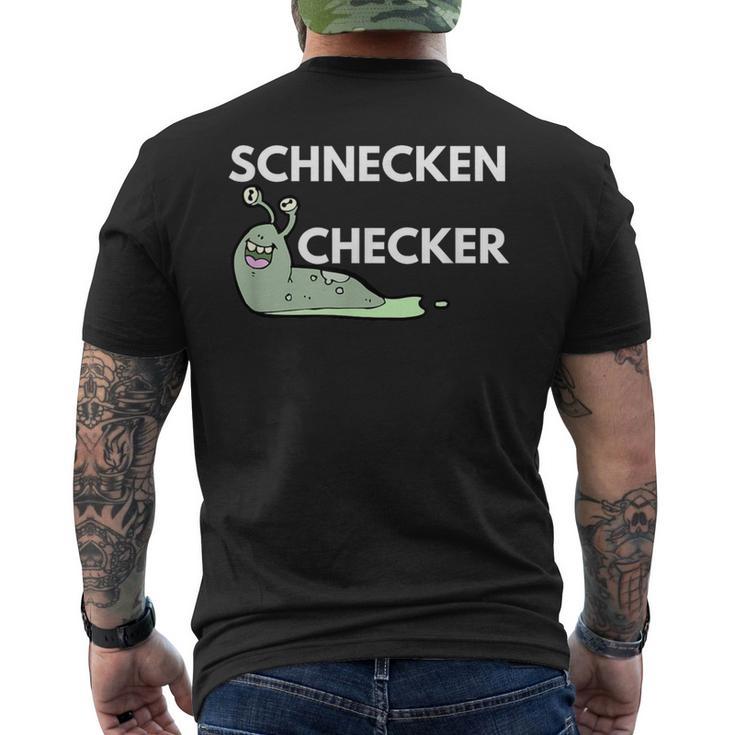 Schneckenchecker Geschenk Für Kommunikative Leute T-Shirt mit Rückendruck