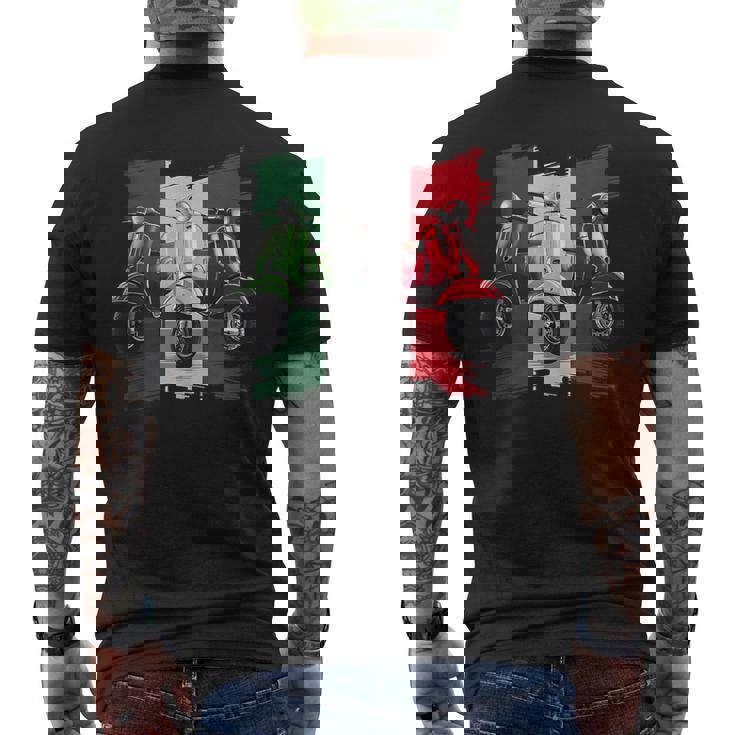 Scooter Bicicleta Motocicleta Scooter Bandera De Italia Ciclomotor Sin Mangas Camiseta Hombre Estampado Espalda