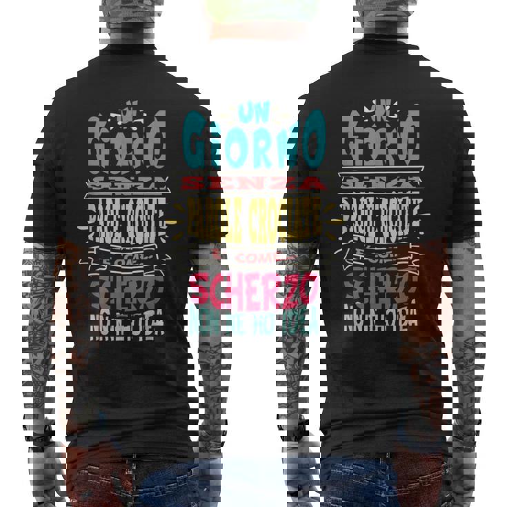 Scritta Grafica Regalo Divertente Amante Di Parole Crociate T-shirt da uomo con stampa posteriore