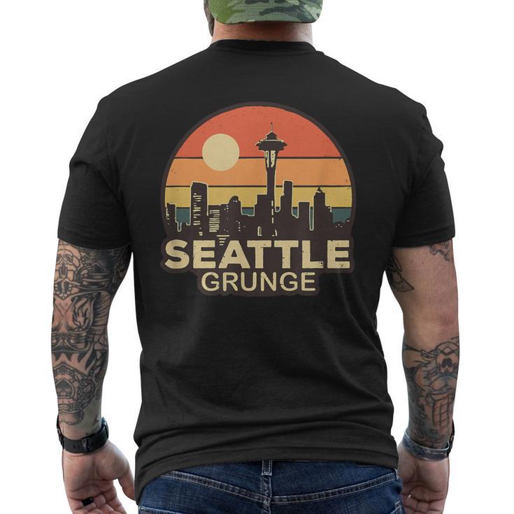 Seattle Grungeintage Skyline T-Shirt mit Rückendruck