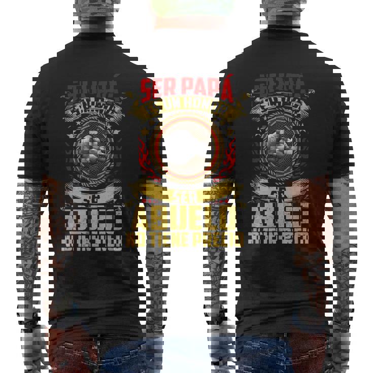 Ser Papa Es Un Honor Ser Abuelo No Tiene Precio Día Del Padre Camiseta Hombre Estampado Espalda