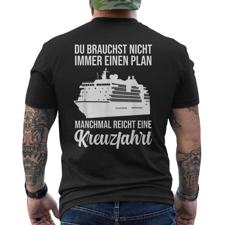 Ship Travel Cruiser Shipping Sea Cruise T-Shirt mit Rückendruck