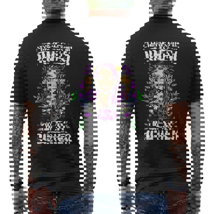 Si Tengo Que Ser Una Princesa Que Sea Guerrera 8 Marzo Día D Camiseta Hombre Estampado Espalda