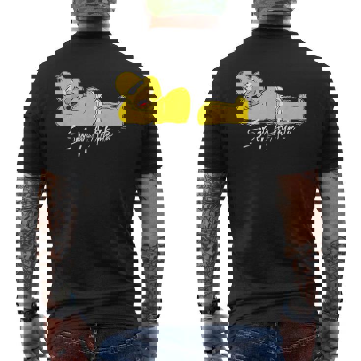 The Simpson Homer Sexy Cheeky Divano Potato Lounging T-shirt da uomo con stampa posteriore