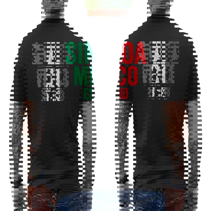 Sinaloa Messico Regalo Di Souvenir Per Leacanze T-shirt da uomo con stampa posteriore
