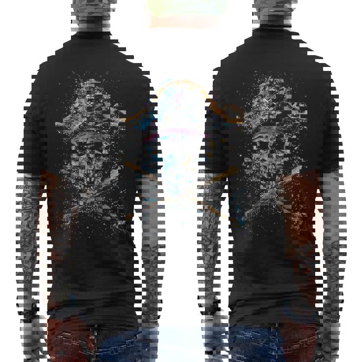 Skull & Crossbones Pirate Vintage Men's T-shirt Back Print