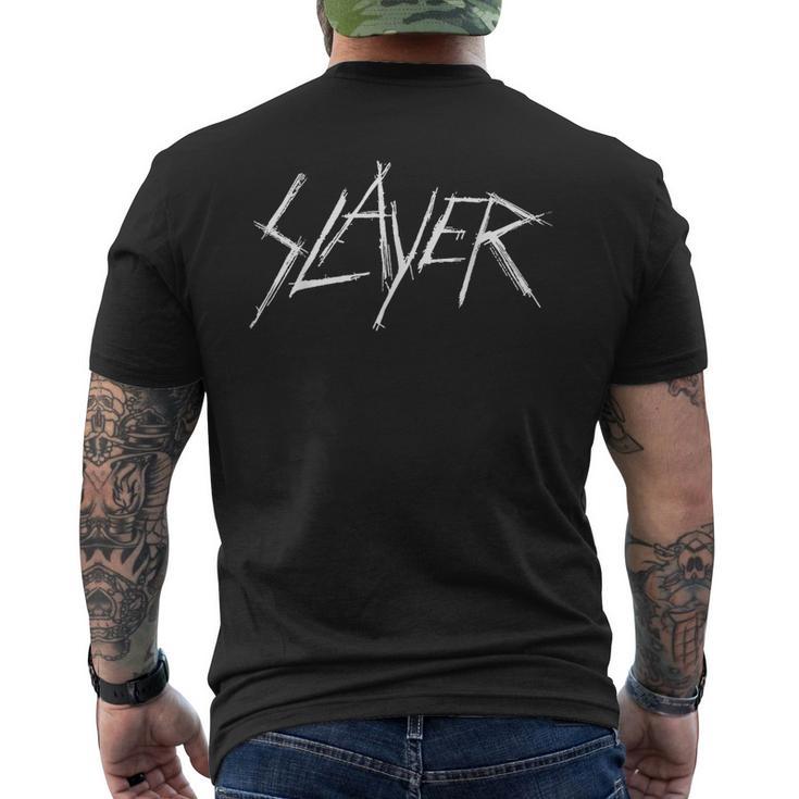 Slayer Scratchy Logo T-Shirt mit Rückendruck