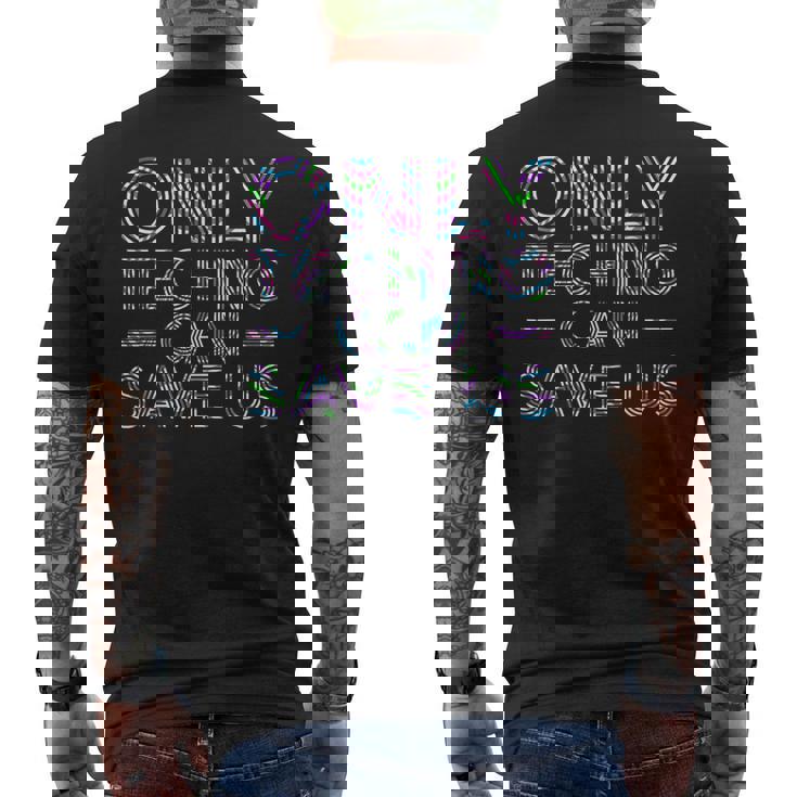 Solo El Techno Puede Salvarnos Edm Music Electronic Dance Camiseta Hombre Estampado Espalda