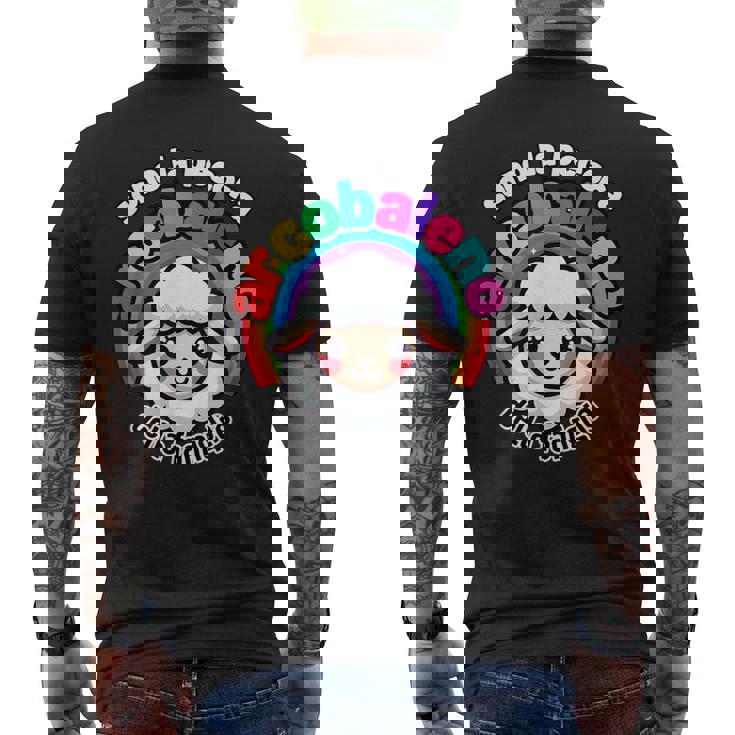 Sono La Pecora Arcobaleno Della Famiglia Lgbt Gay Pride T-shirt da uomo con stampa posteriore