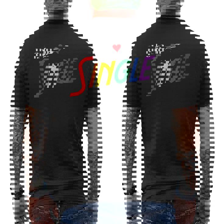 Sono Single Senza Impegno T-shirt da uomo con stampa posteriore