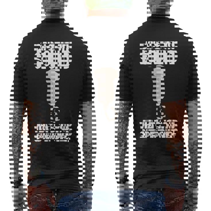 Sonografo Che Possoedere Con Il Suono Divertente Ecografia Ecografia T-shirt da uomo con stampa posteriore