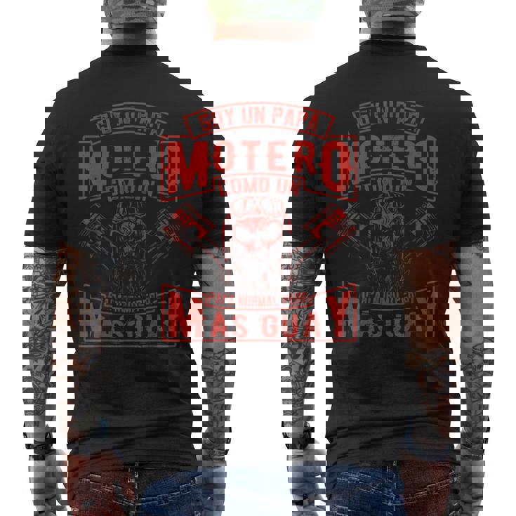 Soy Un Papá Motero Como Un Papá Normal Pero Más Camiseta Hombre Estampado Espalda