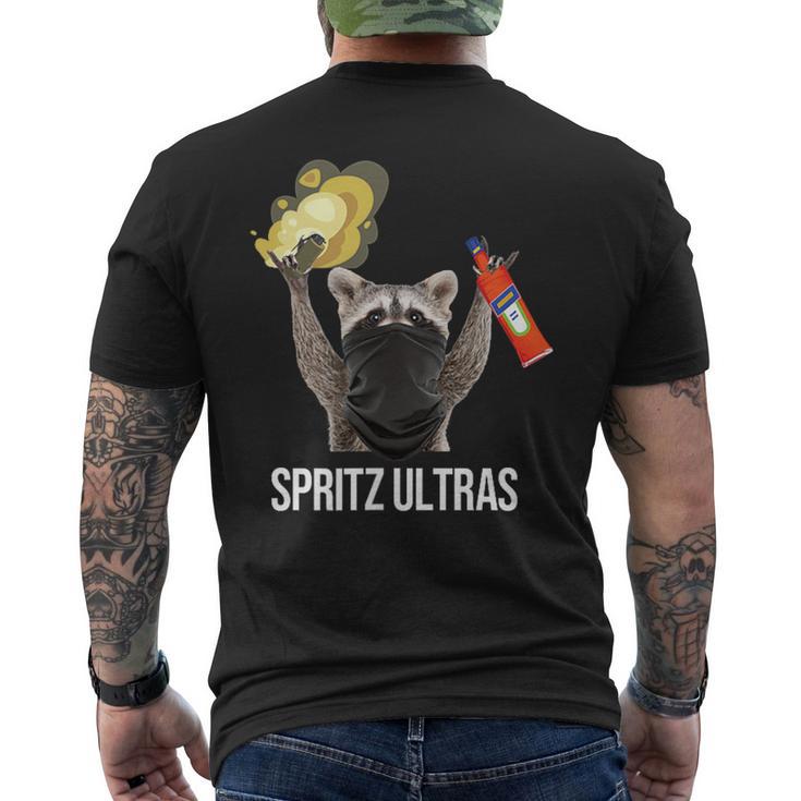 Spritz Ultras X Pedro Racoon Racoon Aperölchen Spritz T-Shirt mit Rückendruck