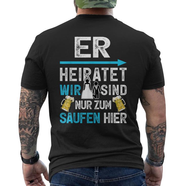 Stag Party Polterer Hen Night Jga T-Shirt mit Rückendruck