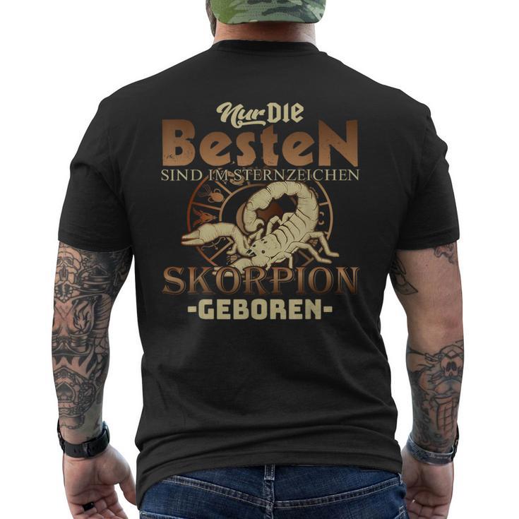 Star Sign Scorpion Nur Die Beste Geben T-Shirt mit Rückendruck