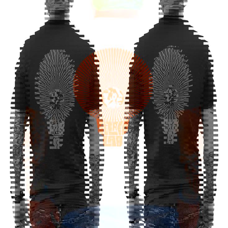 Stereolabs Orange Sun T-shirt da uomo con stampa posteriore