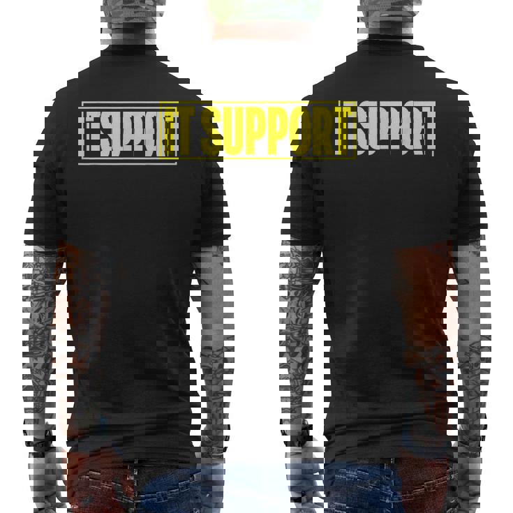 Supporto It Help Desk It Supporto Tecnico Supporto Computer T-shirt da uomo con stampa posteriore