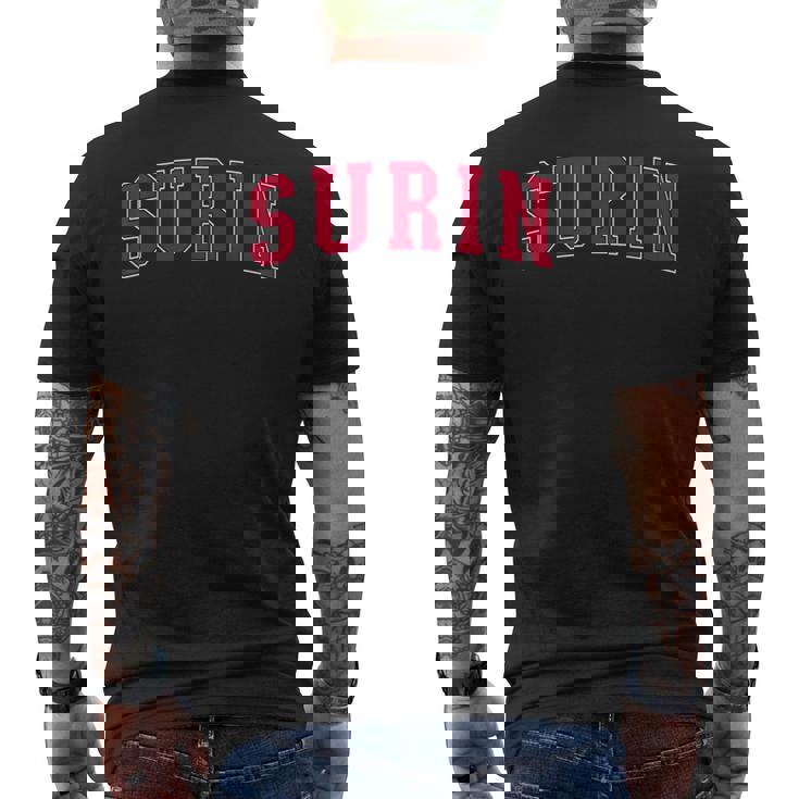 Surin Thailand Lover Proud Thais Vacation Souvenir Surin Men's Back Print T-Shirt