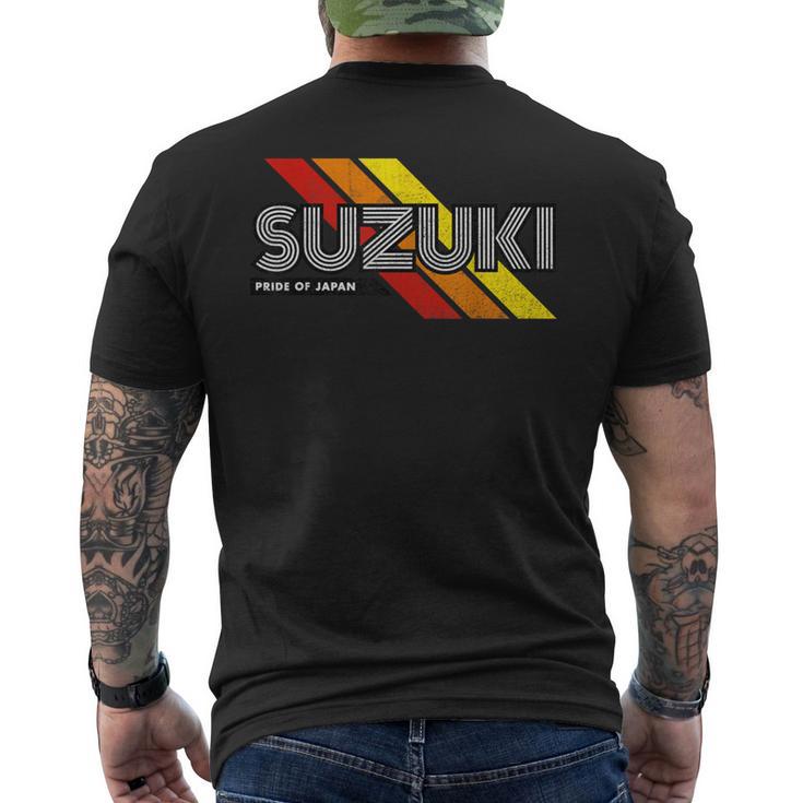 Suzuki Japanese Family Name Retro Vintage Men's T-shirt Back Print