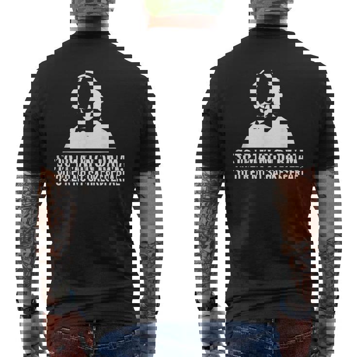 Teatro Escenario Actor Función Obra Musical Camiseta Hombre Estampado Espalda