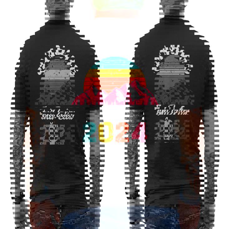 Tennessee Smoky Mountains Family Vacation 2024 Gatlinburg Men's T-shirt Back Print