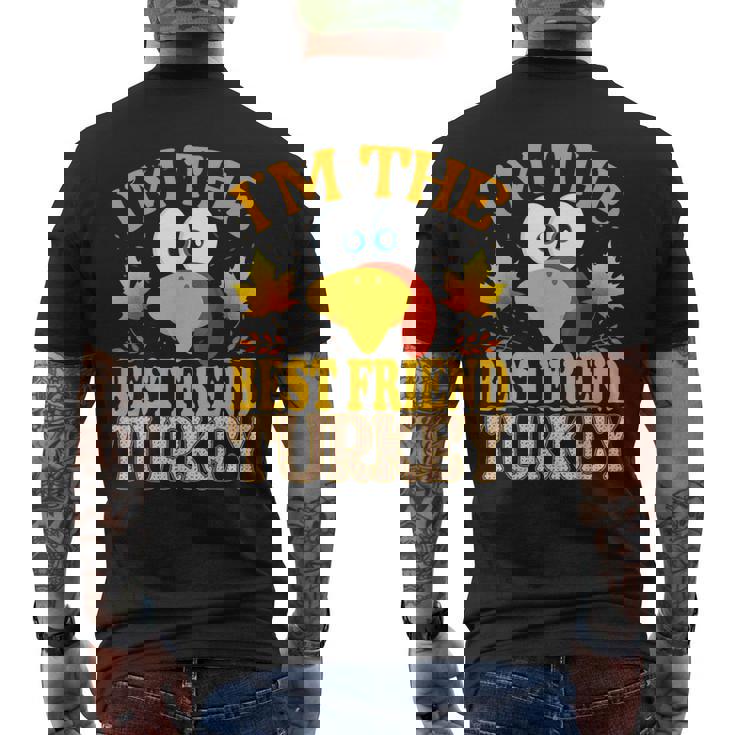Thanksgiving I'm The Best Friend Turkey Matching Men's T-shirt Back Print