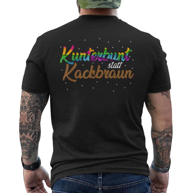 Tolerance Rassism Gegen Rechtt T-Shirt mit Rückendruck