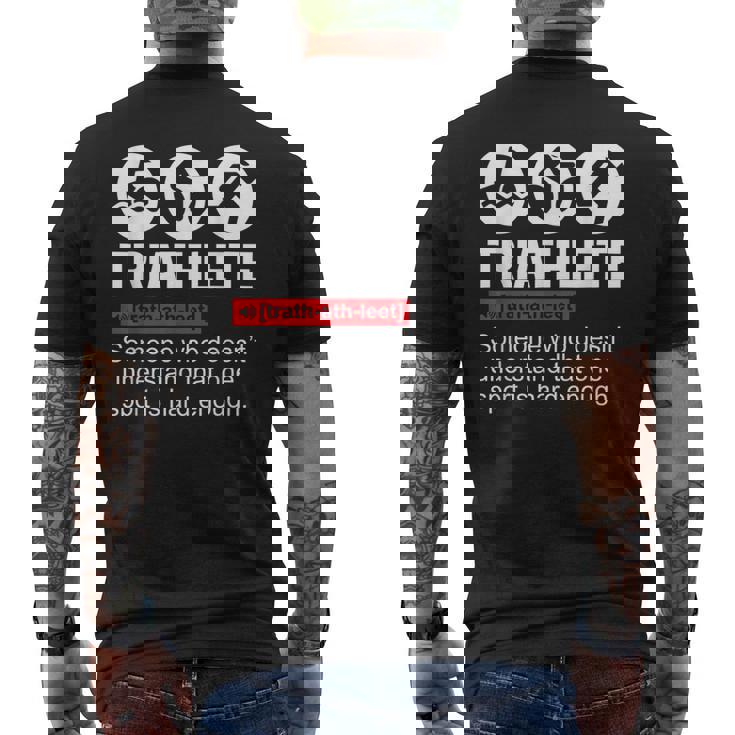 Triatleta Regalos Triatleta Deporte Triatlón Camiseta Hombre Estampado Espalda