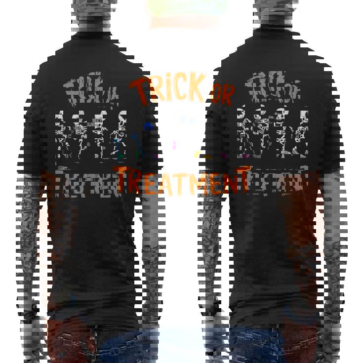 Trick Or Treatment Pt Physical Therapy Therapist Halloween Men's T-shirt Back Print