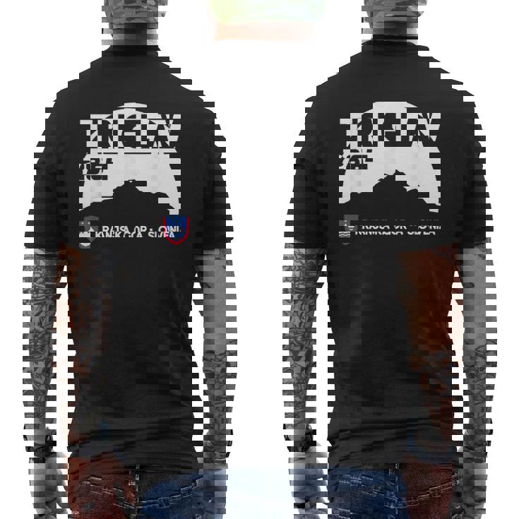 Triglav Monte Tricorno Slovenia Kranjska Gora T-shirt da uomo con stampa posteriore