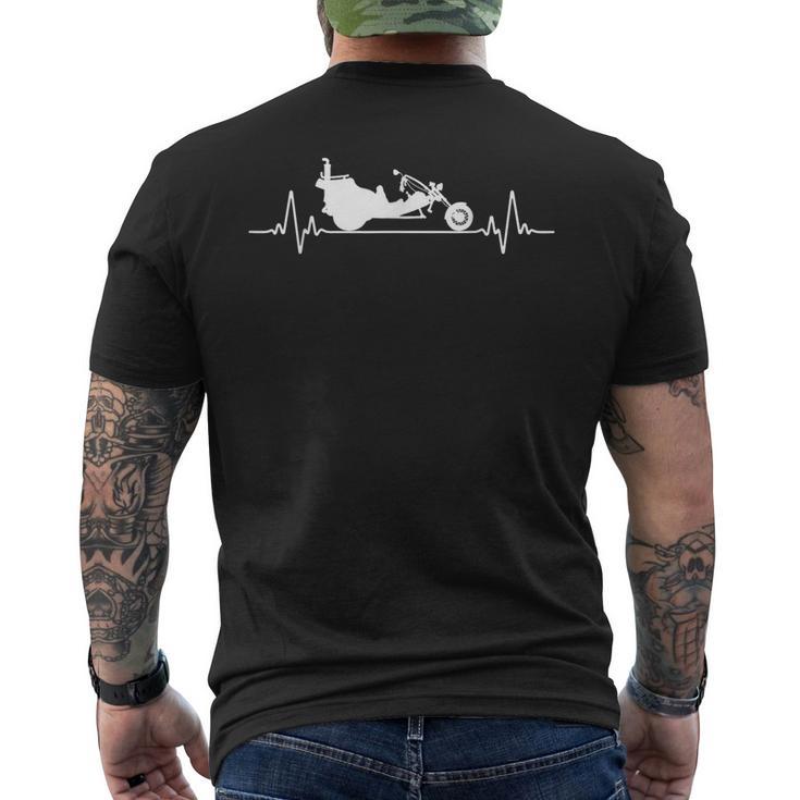 Trike Drivers Heartbeat Trikes Trike Biker Triker T-Shirt mit Rückendruck