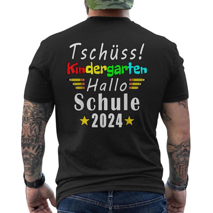 Tschüss Kindergarten Hello School 2024 Kita T-Shirt mit Rückendruck