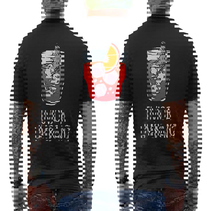 Tuuo Fa L'americano X Americano Cocktail Fan Jga Fun T-shirt da uomo con stampa posteriore