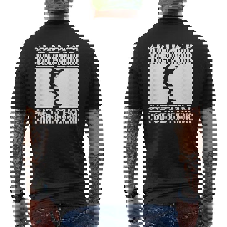 Una Brutta Giornata Di Wakeboard Divertente Wakesurf T-shirt da uomo con stampa posteriore