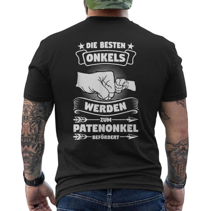 Unkel Werden Zum Patenonkel Patenonkel Uncle T-Shirt mit Rückendruck