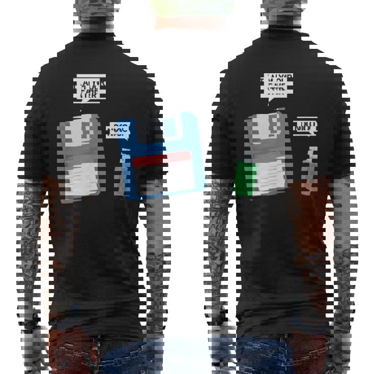 Usb Floppy Disk Camicia Computer Io Sono Tuo Padre T-shirt da uomo con stampa posteriore