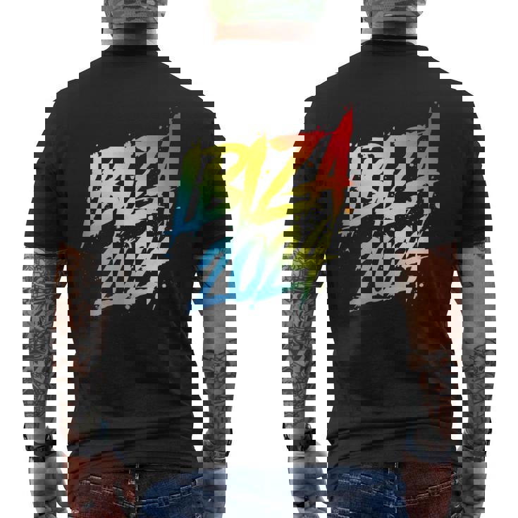 Vacaciones En Equipo En Ibiza 2024 Colorido Camiseta Hombre Estampado Espalda