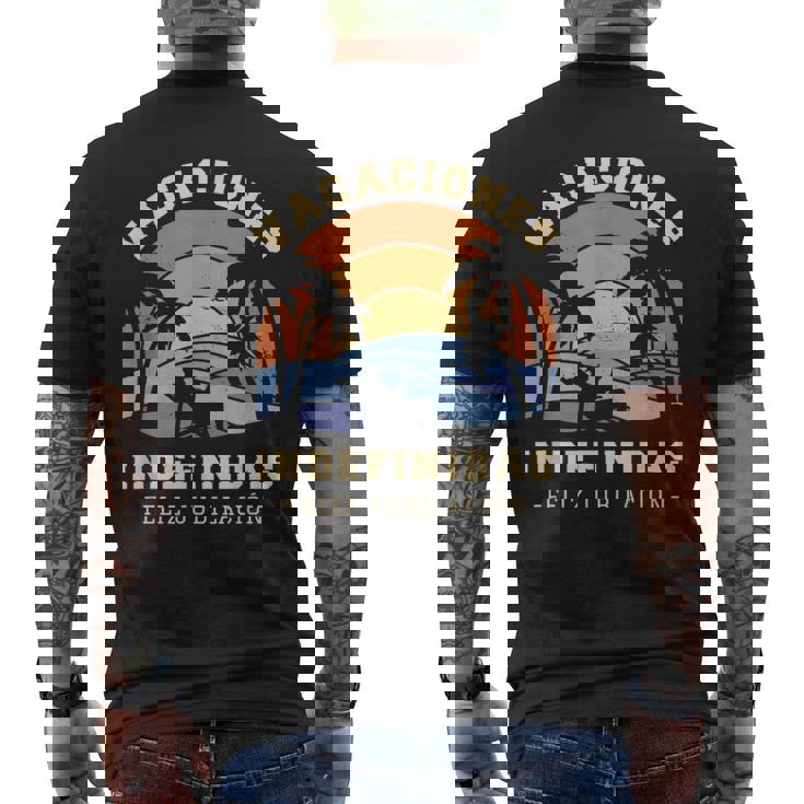 Vacaciones Indefinidas Regalo Feliz Jubilación Camiseta Hombre Estampado Espalda