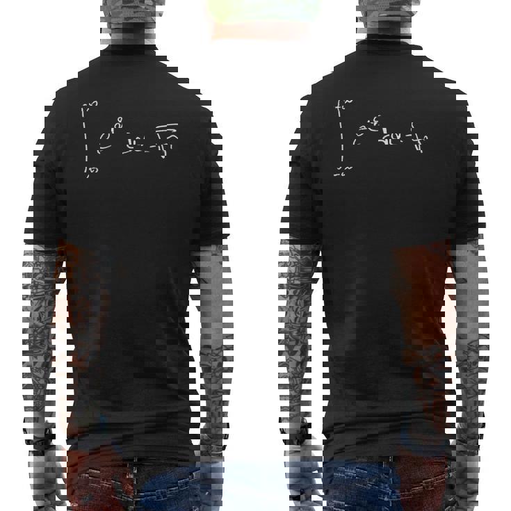 Valore Integrale Gaussiano Formula Matematica E Fisica Fresca T-shirt da uomo con stampa posteriore