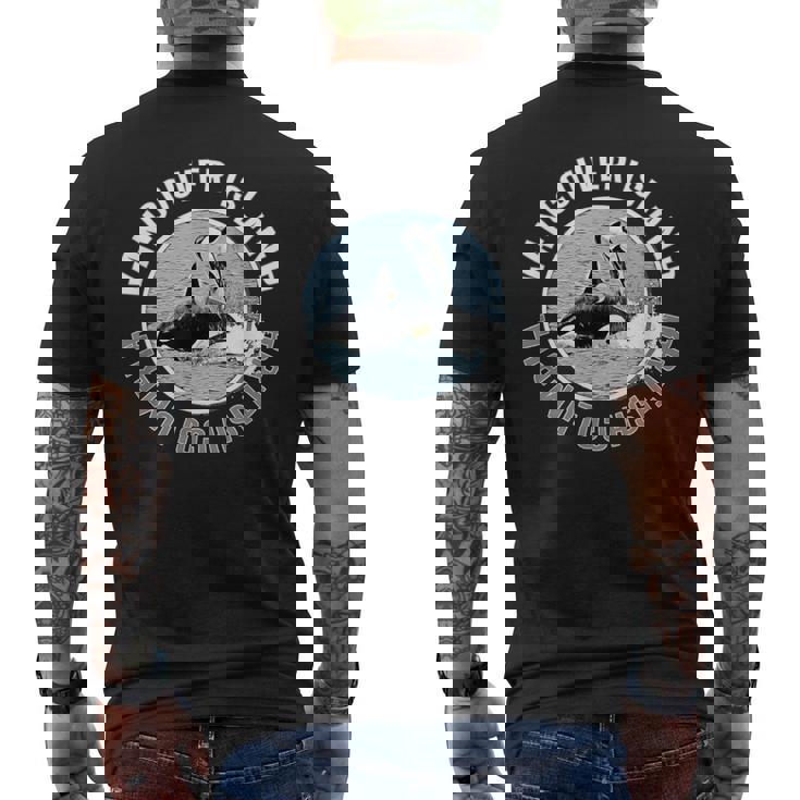 Vancouver Island Bc Canadá Orca Ballenas Aventura Recuerdo Camiseta Hombre Estampado Espalda