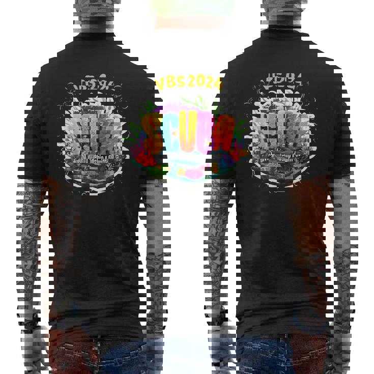 Vbs 2024 Scuba Diving Into Friendship With God Men's T-shirt Back Print