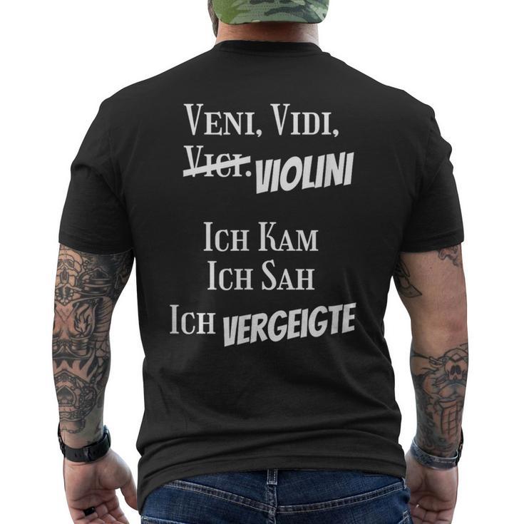 Veniidiiolini Latin Philosophy T-Shirt mit Rückendruck