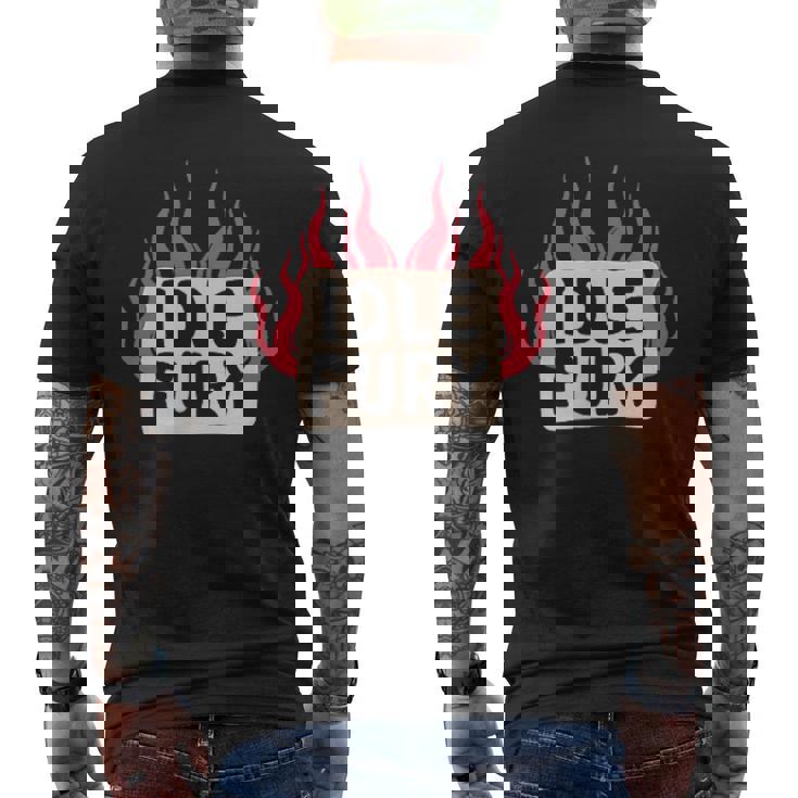 Ver Impresión Trasera Idle Fury Fuego Tatuaje Japonés Tigre Camiseta Hombre Estampado Espalda