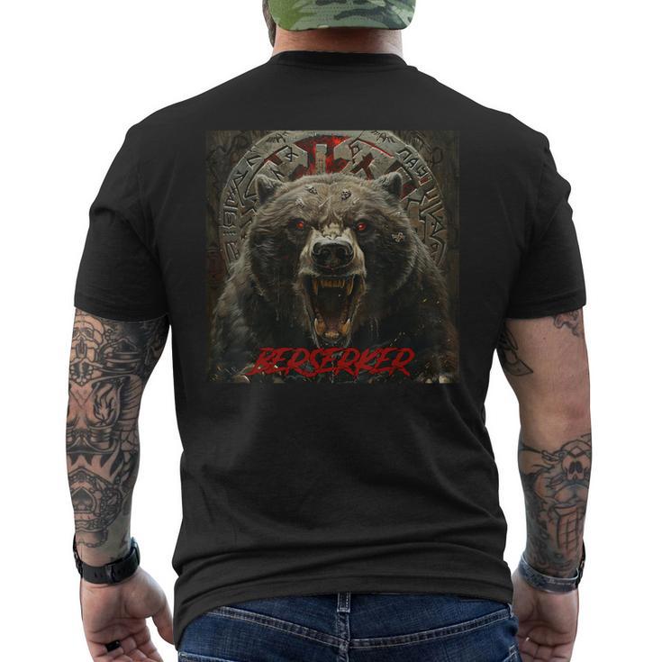 Vikingalhalla Berserker Bearikingsegvisir T-Shirt mit Rückendruck