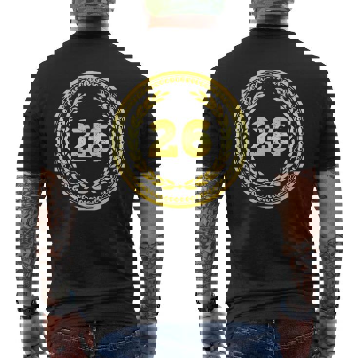 Vintage 26 Cumpleaños 26 Años Regalos Hombres 26 Cumpleaños Camiseta Hombre Estampado Espalda