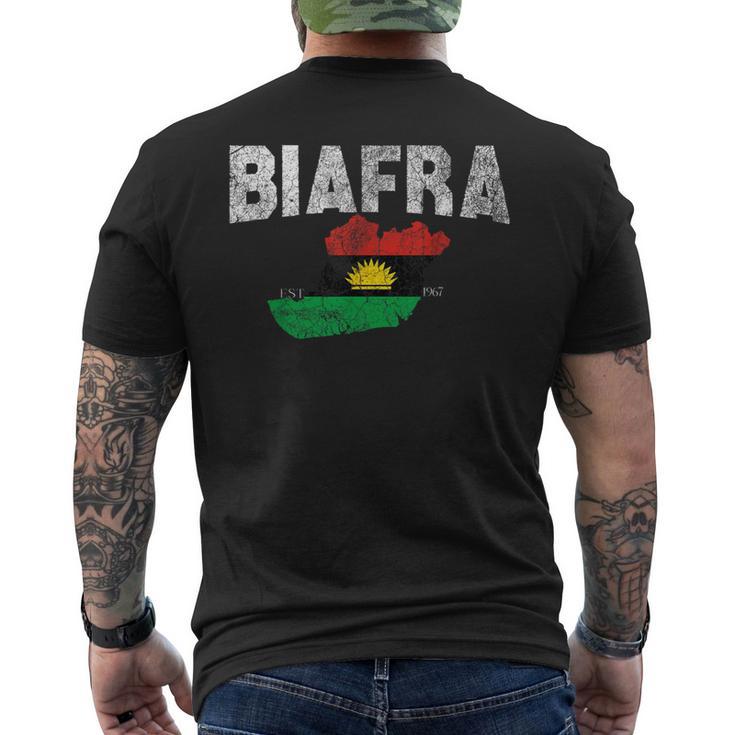 Vintage Biafra Flag Biafra Card Biafra Est 1967 T-Shirt mit Rückendruck