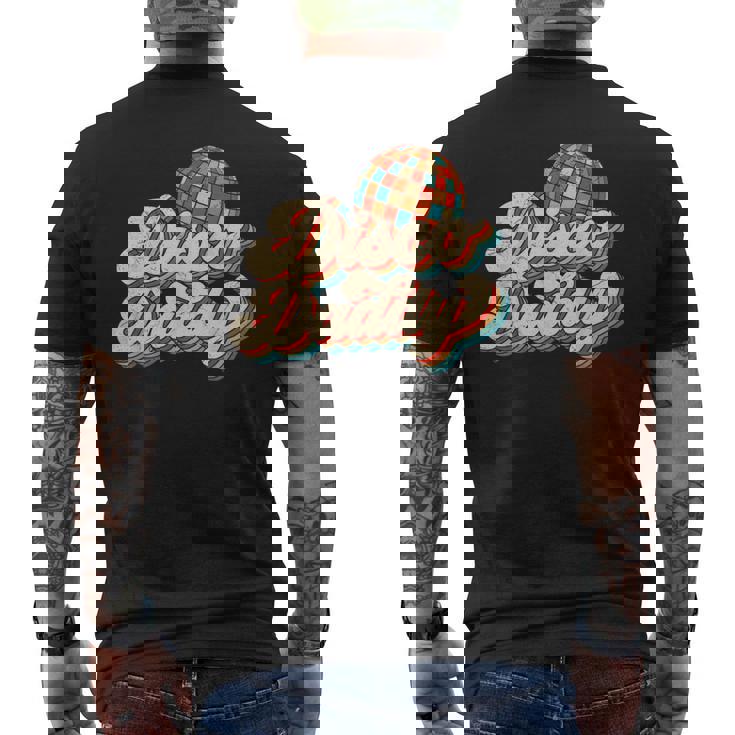 Vintage Disco Daddy Retro Matching 60'S 70S Dad Grandpa Men's T-shirt Back Print